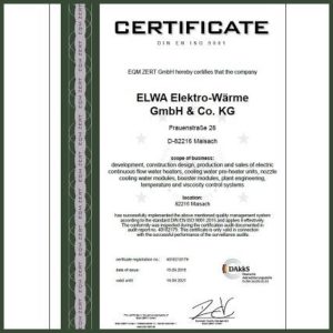 ELWA certificate DIN EN ISO 9001_2015